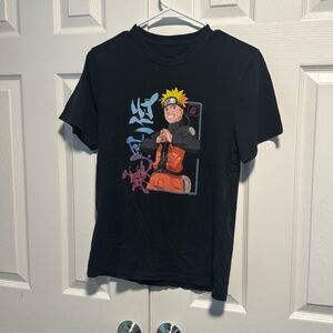 Ripple Junction x Naruto Shippuden Kanji Frame Anime Design T-Shirt Preowned